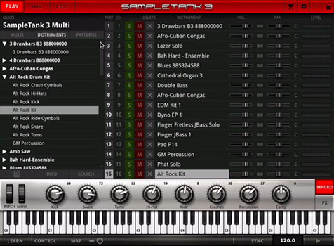 SampleTank 3 Play Window