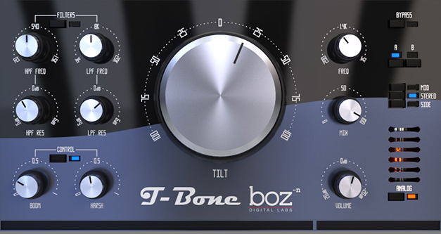 Boz Digital Labs Releases T-bone Tilt Eq For Mac