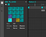 Sound selection via the new Pad view in Maschine 2.0