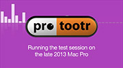 Pro Tools test session on Mac Pro late 2013